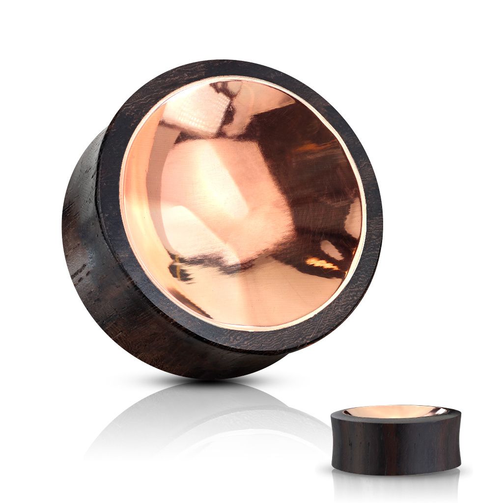 Fabulous plug in wood with a copper front and back