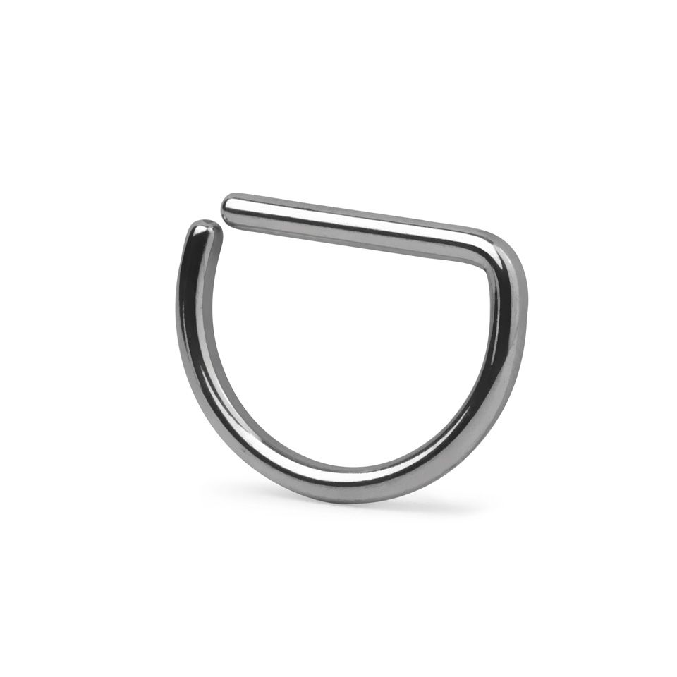 D shaped nose discount ring