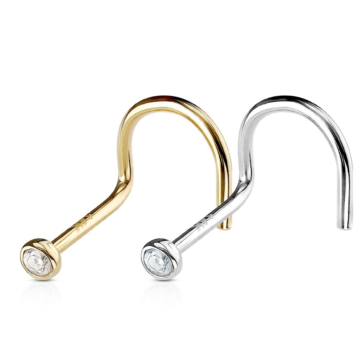Gold shop nose screw