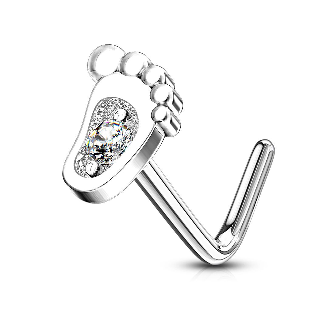 Paw print nose stud hotsell