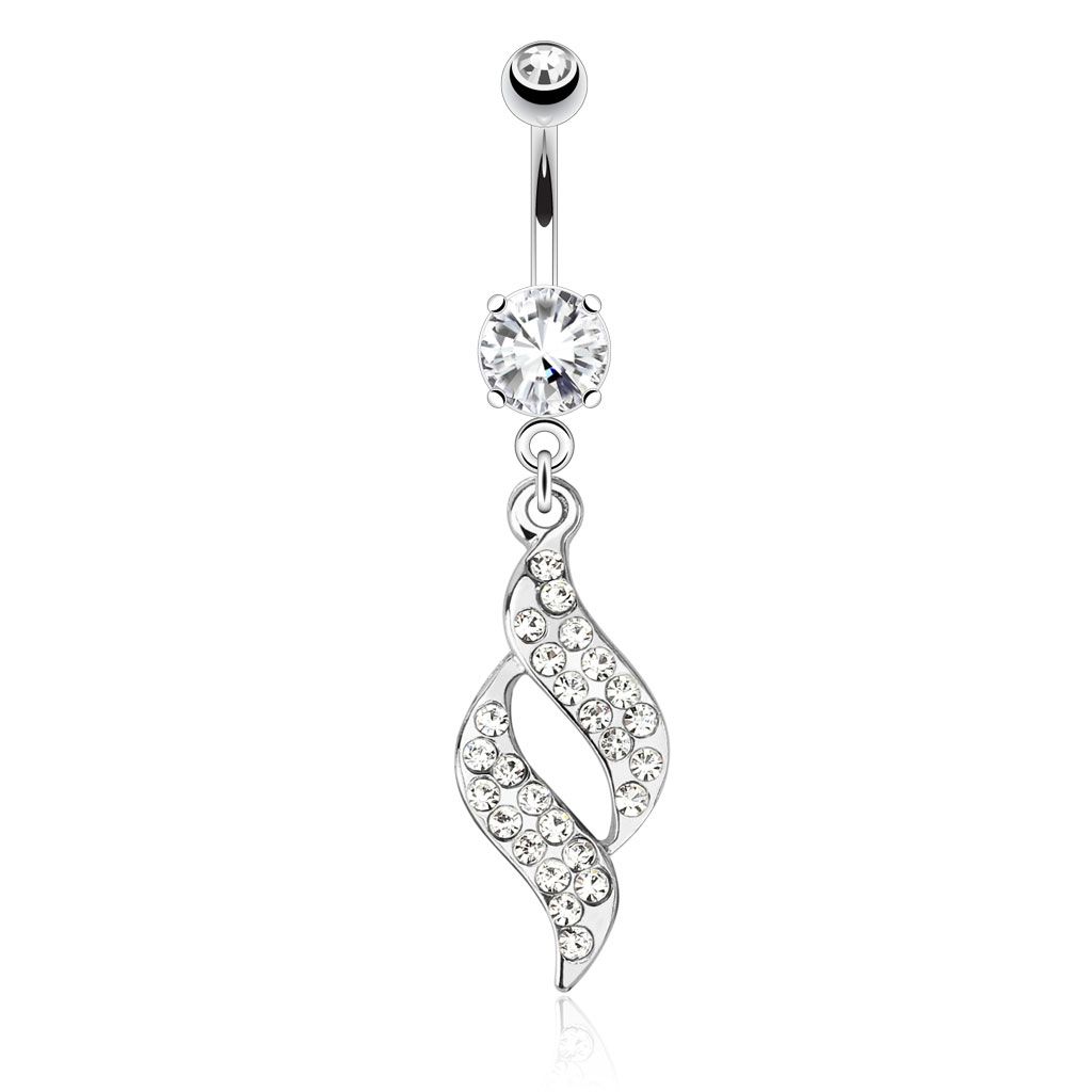 Elegant belly button outlet rings