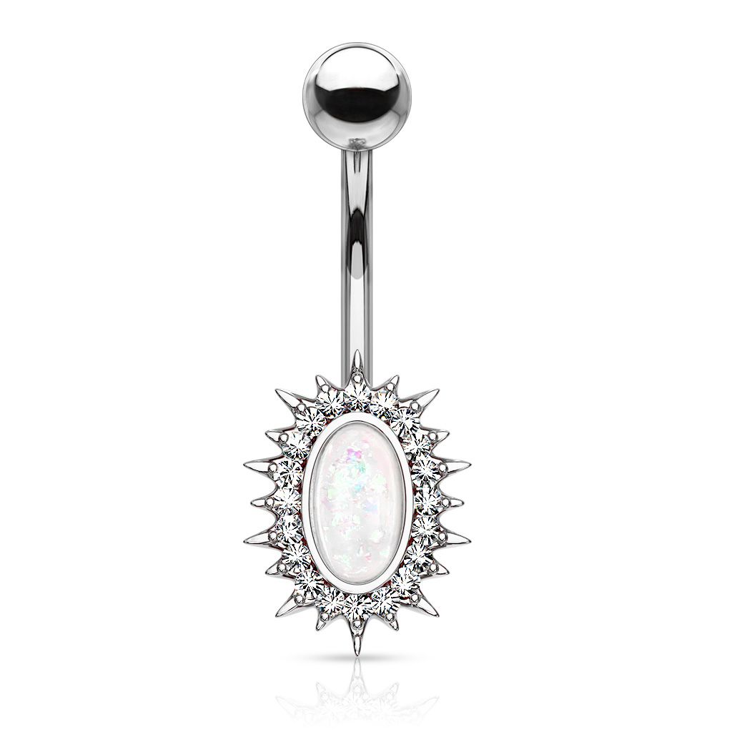 Black opal belly ring hotsell