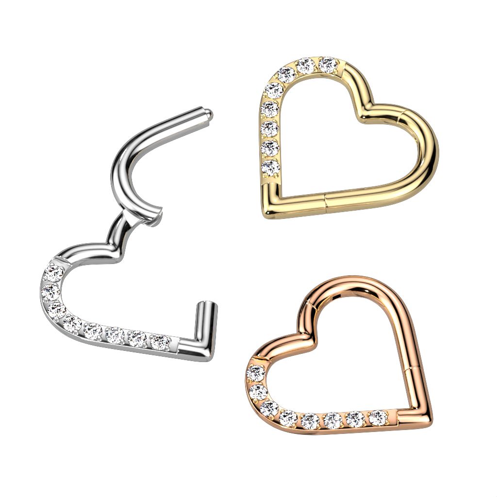 Heart shaped o discount ring
