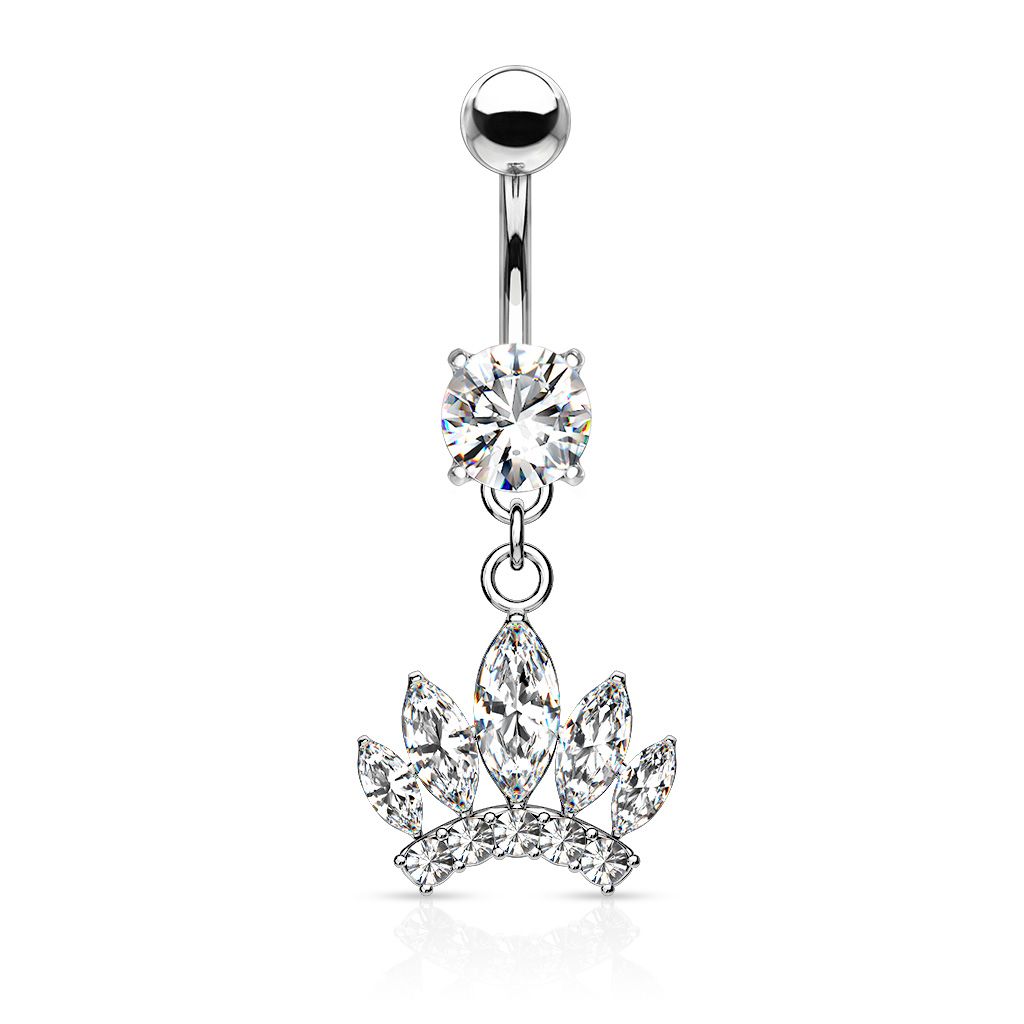 Crown belly new arrivals ring