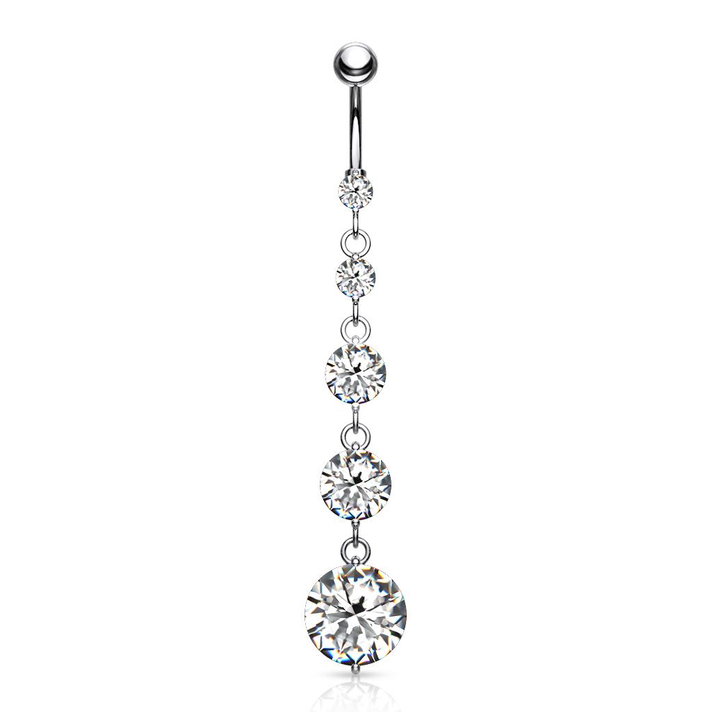 Long cheap belly piercing