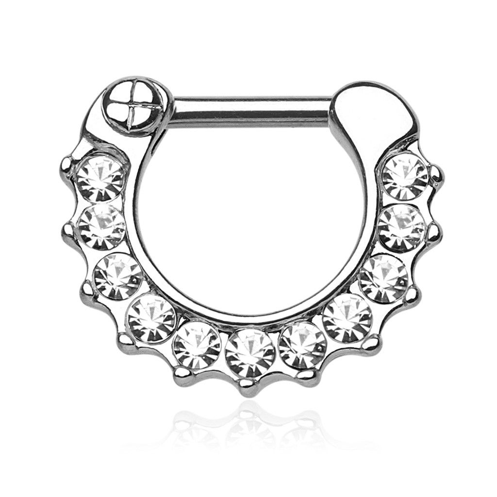 Clicker ring piercing top