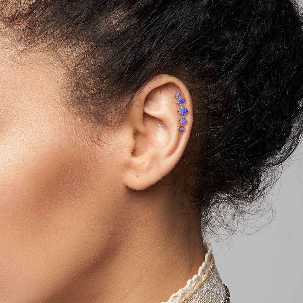 Helix online piercing opal