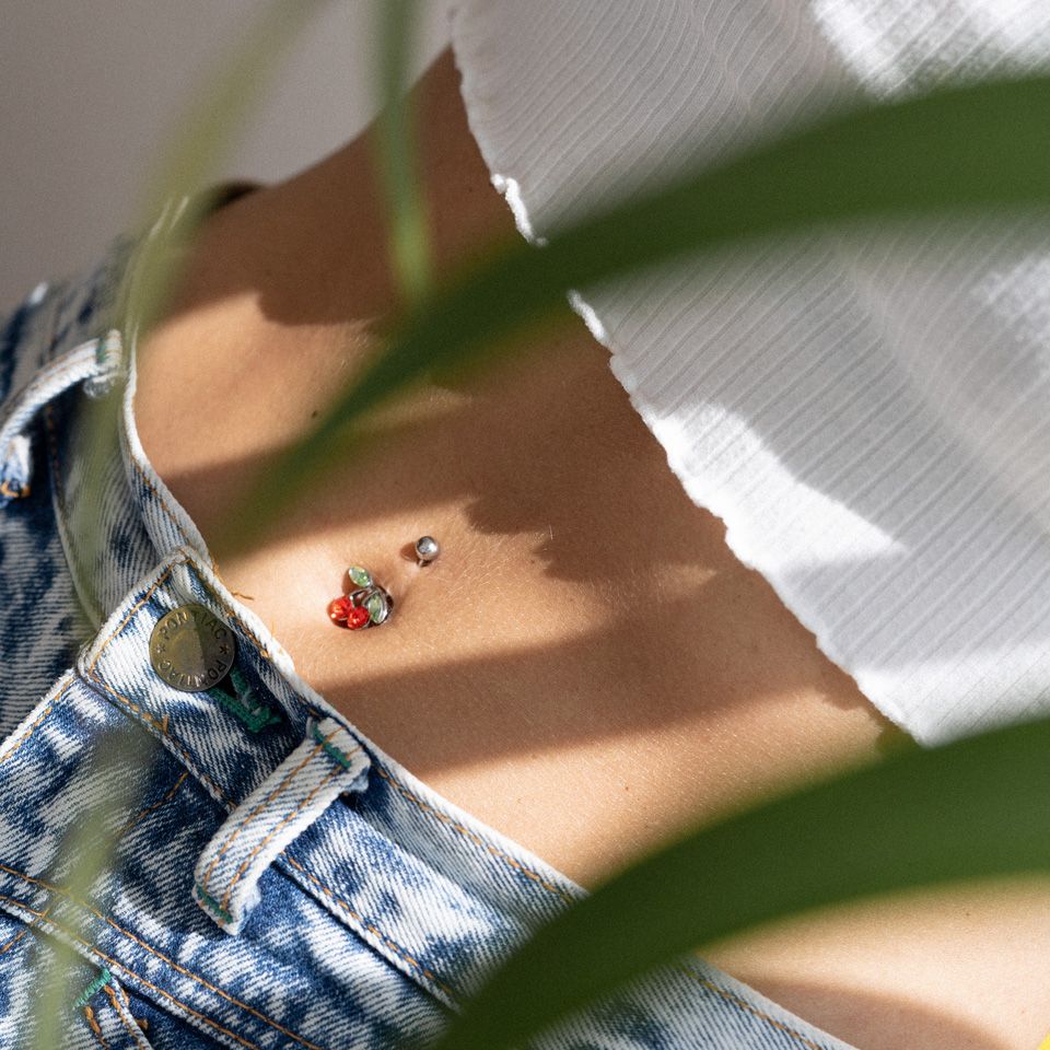 Cherry belly sale piercing