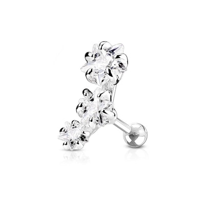 Helix barbell with three stars