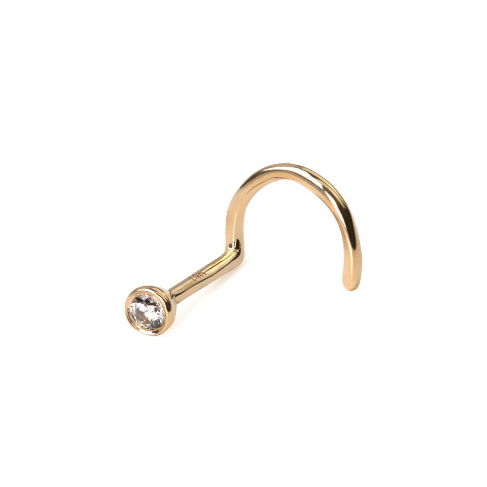Bezel nose stud on sale