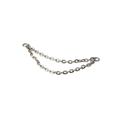 Double connector chain in titanium