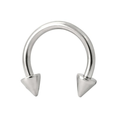 Circular barbell with spikes