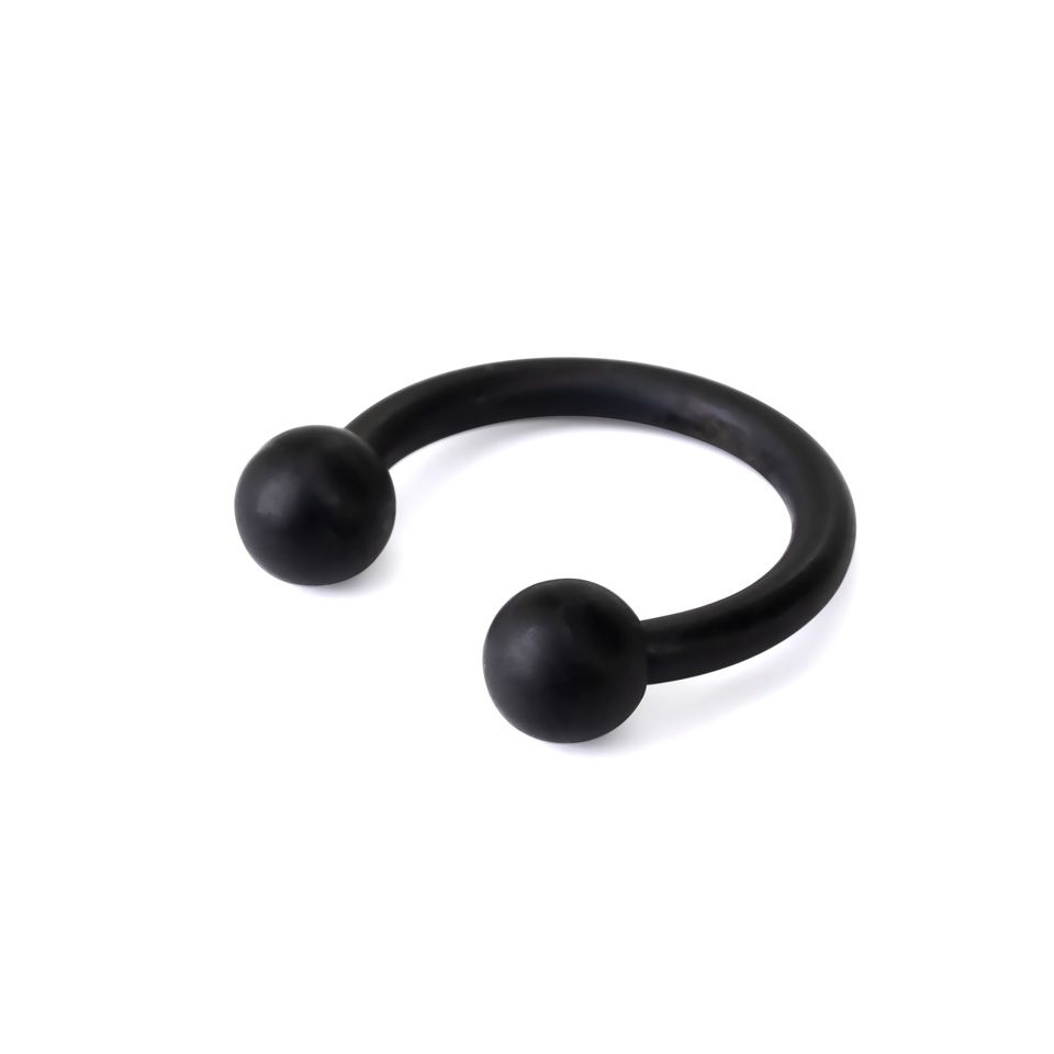 Matte black clearance septum ring