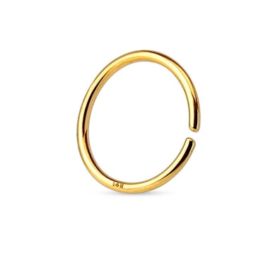 Seamless ring made of 14k gold
