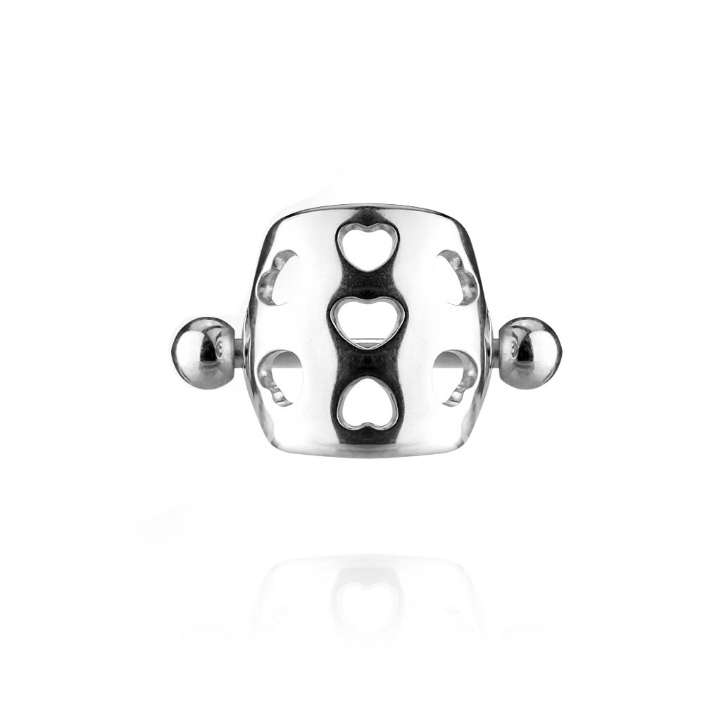 Sensational helix piercing shield with hearts Love your piercing