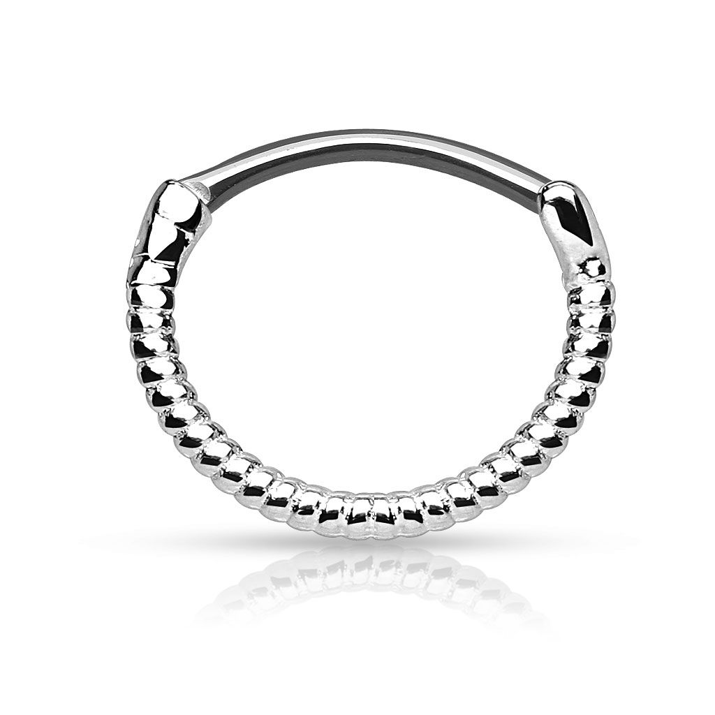 Sweet septum clicker with a spiral coil design available in a