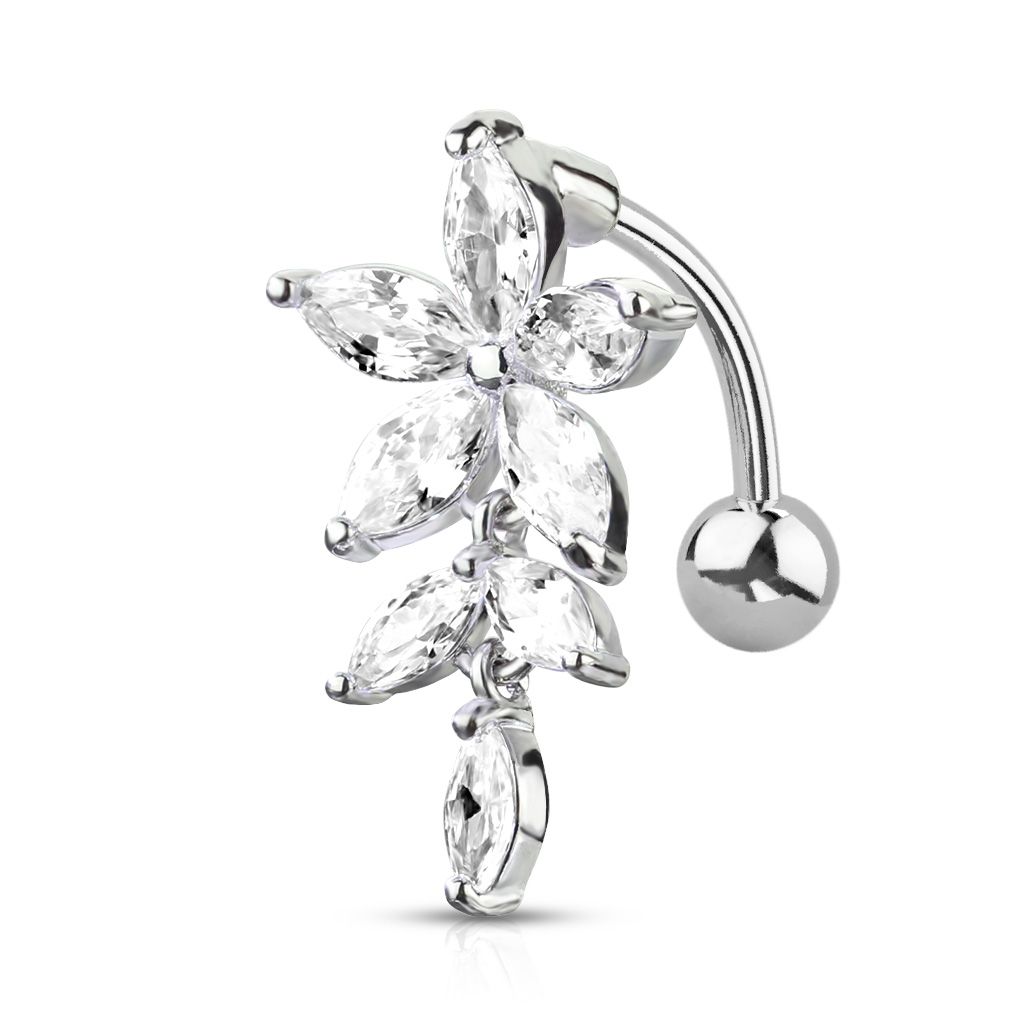 Reverse navel online piercing jewelry