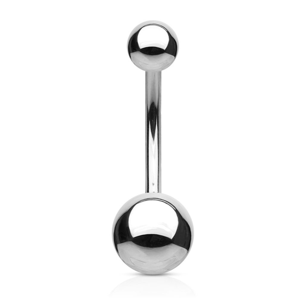 Practical and simple surgical steel belly button ring