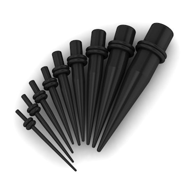 Taper set made of acrylic-Black