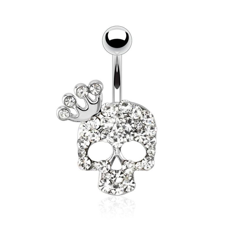 Crown belly ring new arrivals