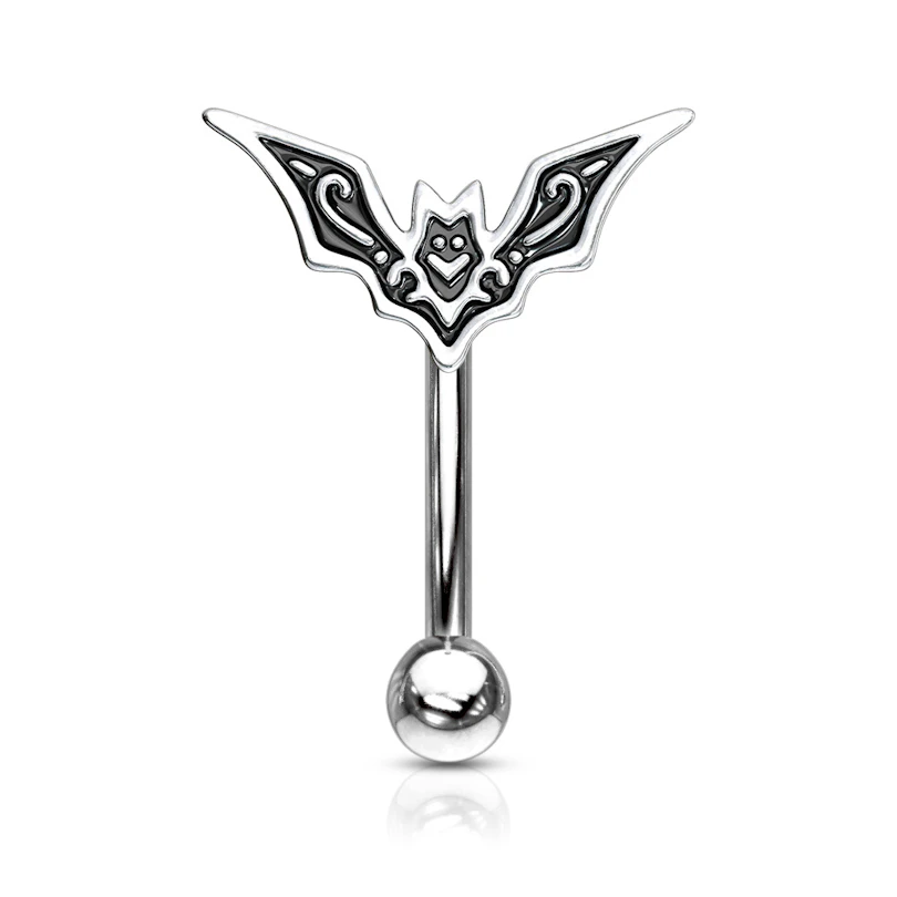 Curved barbell with a bat top