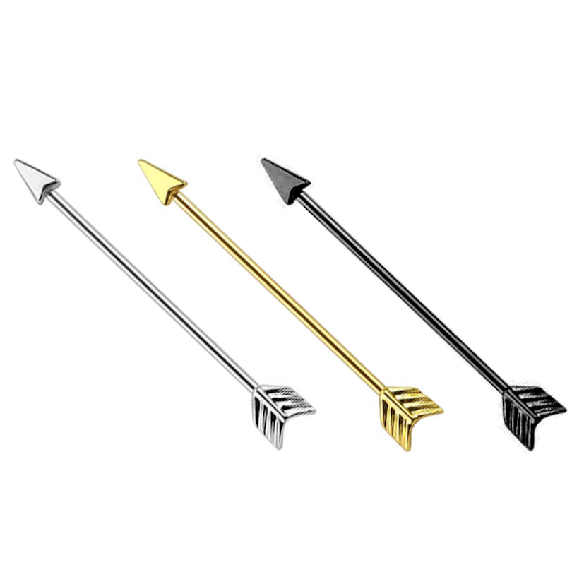 Industrial barbell as an arrow