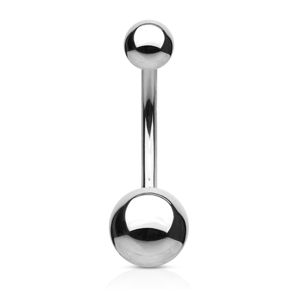 Belly button ring internally threaded made of surgical steel