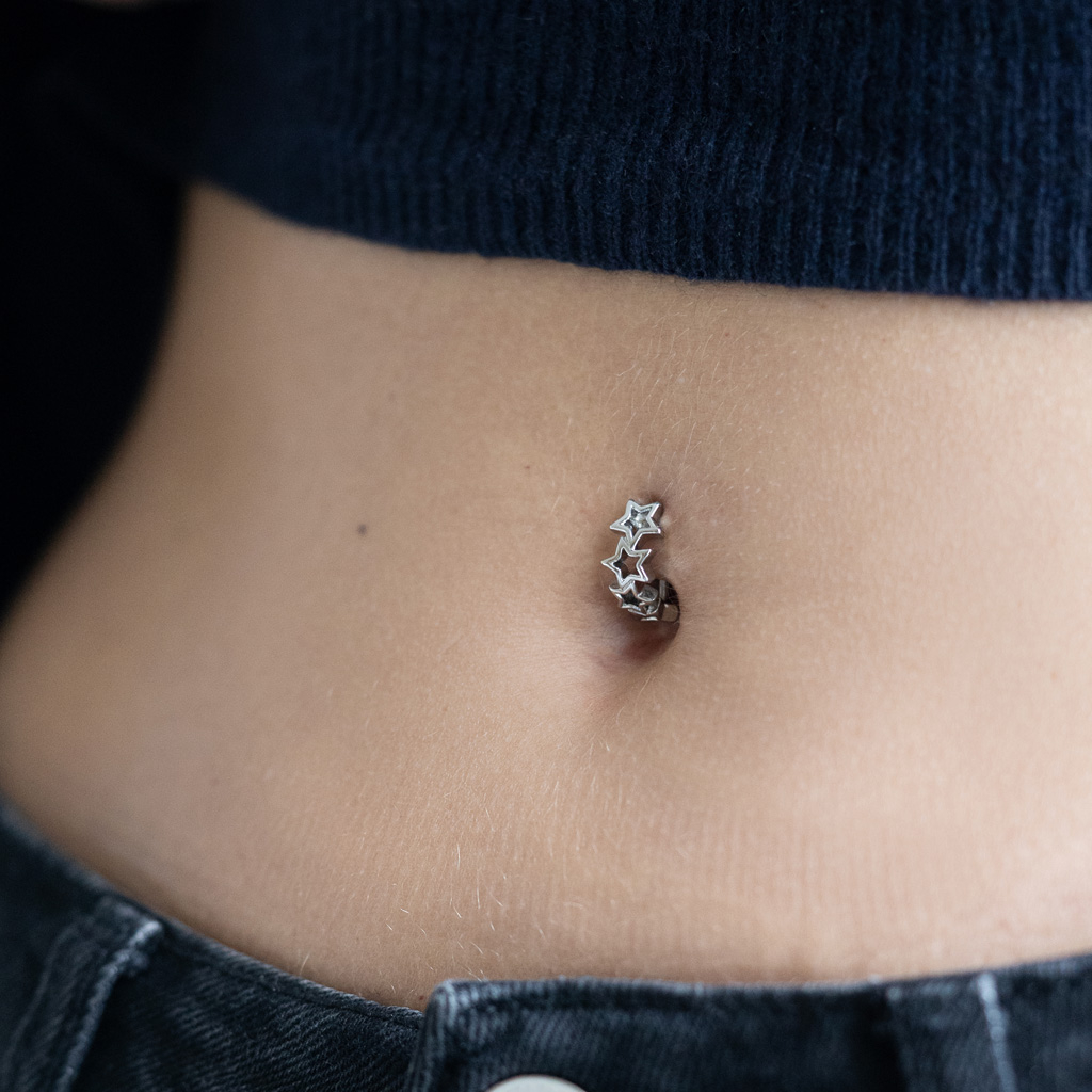 Belly clicker with stars