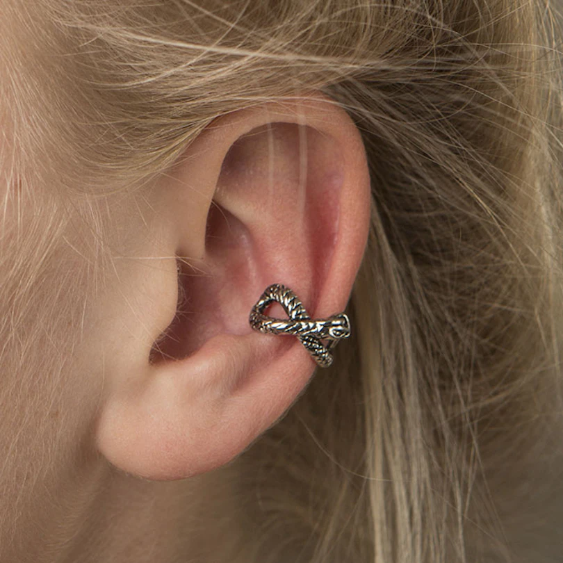 Ear cuff με φίδι