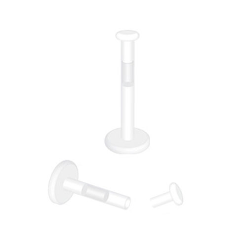Push in labret concealer