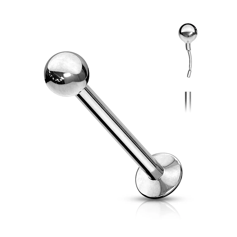 Push-in labret iz kirurškega jekla