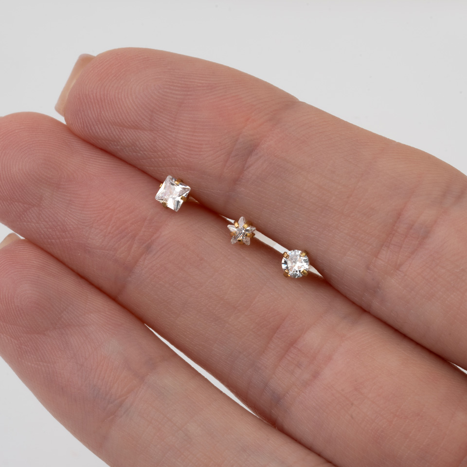 Push-in labret iz PTFE z možnostjo izbire kamna