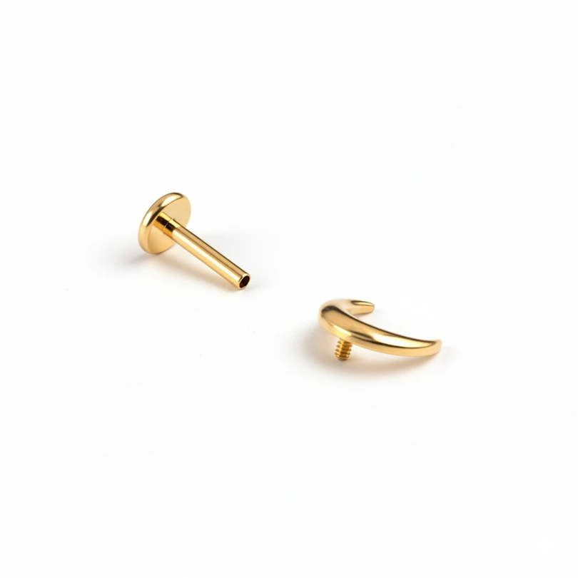 Μισοφέγγαρο labret από τιτάνιο