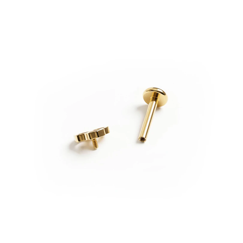 Honeycomb titanium labret