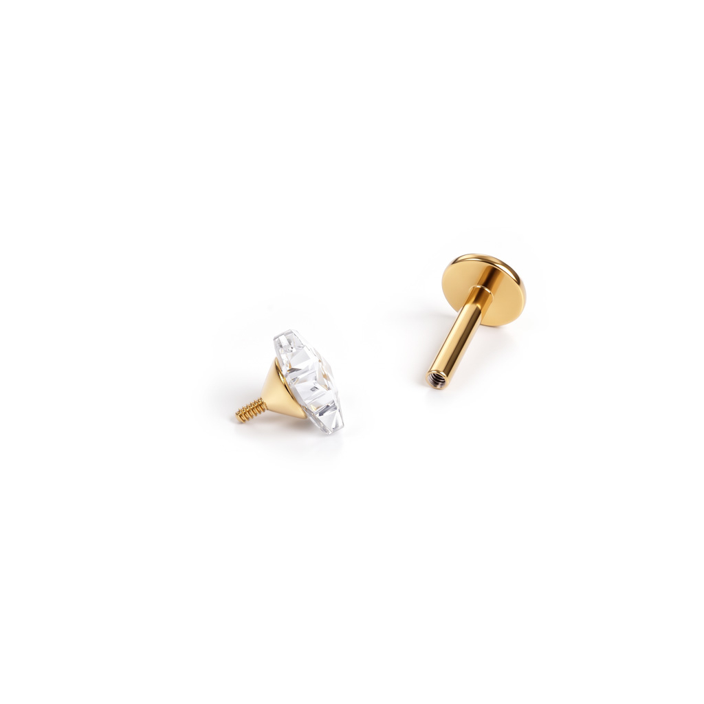 Labret with star shaped stone