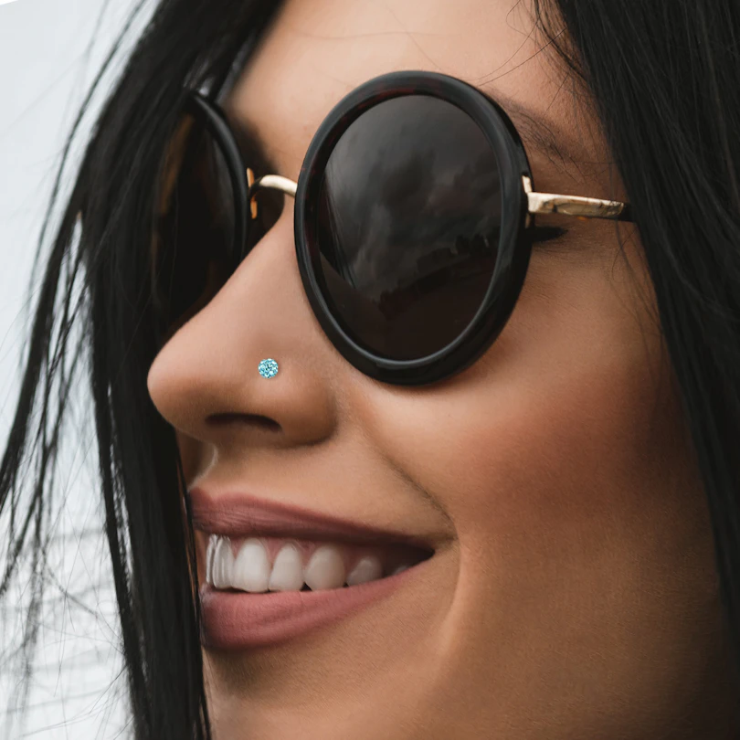 Nose ring with ferido ball