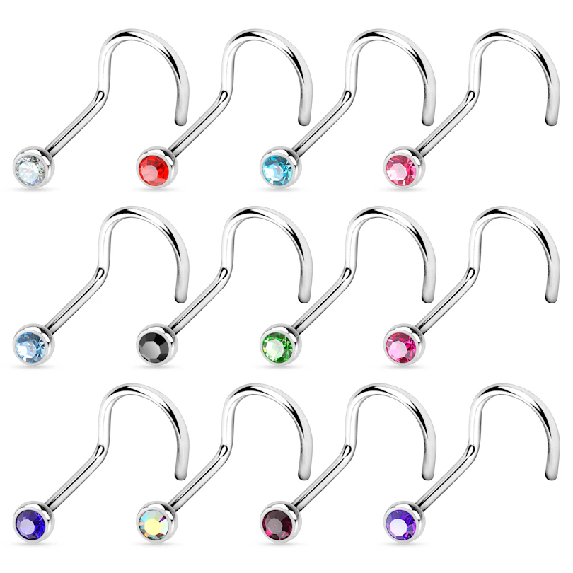 Nose screw made of titanium