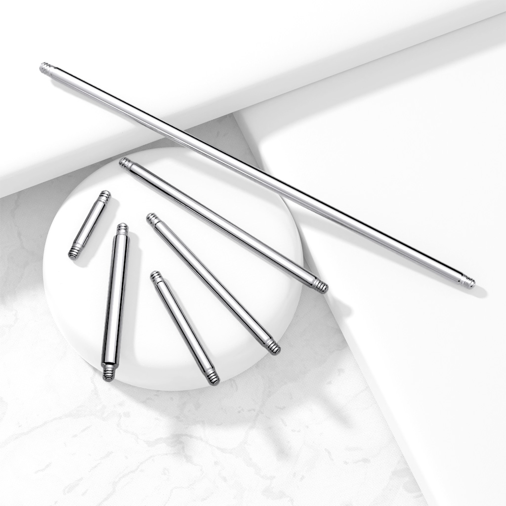 Loose straight barbell in a variety of lengths