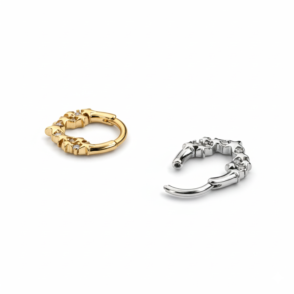 Krúžok s hviezdami a kamienkami