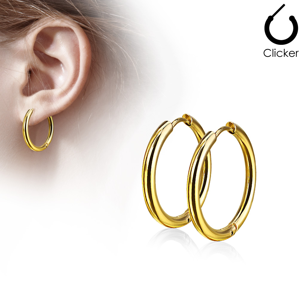 Pair of classic hoops in choice of sizes