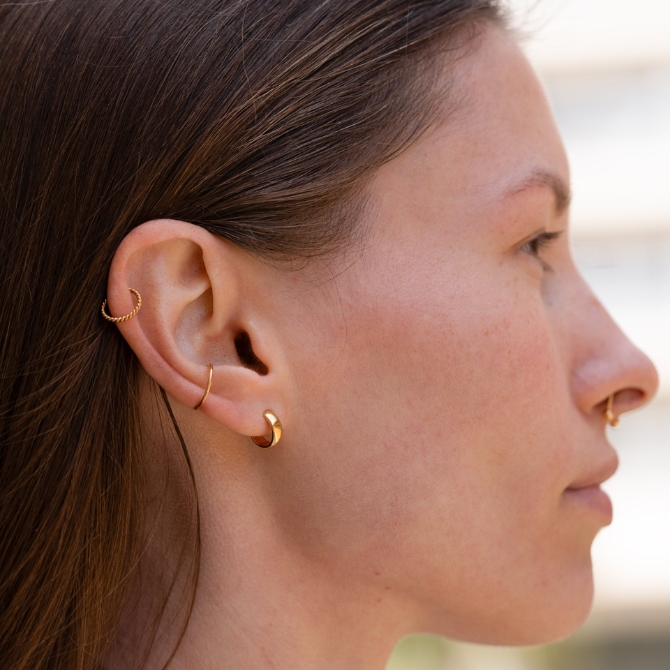 Hinged segment ring in your choice of color