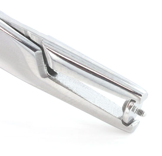 Pliers for dermal anchor discs