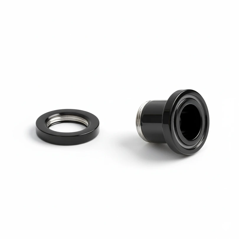 Black Tunnel with mother of pearl edge