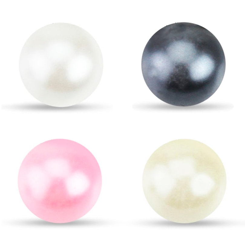 Replacement ball made of acrylic with simulated pearl look