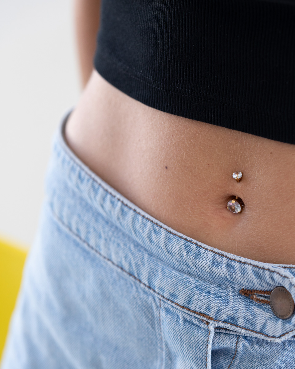 Horseshoe belly 2025 button ring