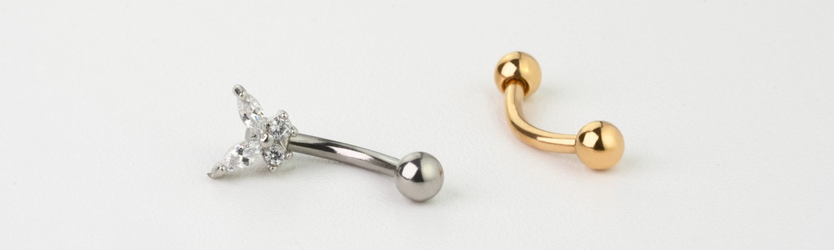 Nakit za Prebadanje Ukrivljen Barbel