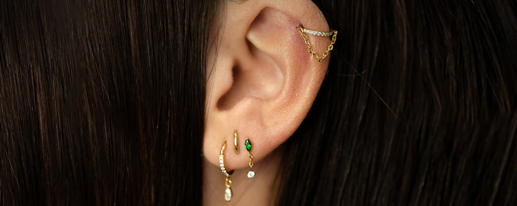 Titanium helix piercing jewelry